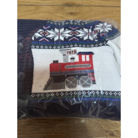 Janie And Jack The Holiday Train‎ Cardigan Sweater Toddler Boy’s Size 5 - Picture 11 of 11